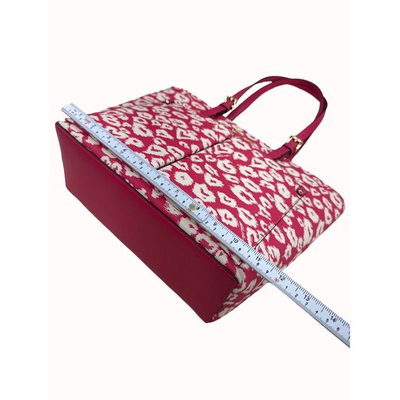 Michael Kors red women’s leather handbag purse clutch medium new SKU 4424 - Picture 16 of 16